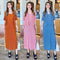 Women Pleated Dress with Ruffle Round Neck Cardigan Sets